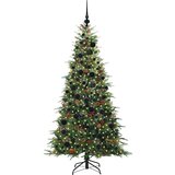 vidaXL Umetno Zložljivo Božično Drevo Zelena 180 cm PE in PVC | Shoptok.si