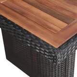  Vrtna miza 240x90x74 cm poli ratan in trden akacijev les, (20580755) | Shoptok.si