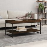 vidaXL Stolić za kavu smeđa boja hrasta 100x49x45 cm konstruirano drvo Cijene