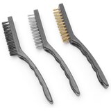 Hendi Krtača za čiščenje rešetke BBQ, jeklo, najlon, medenina SET 3 kosov, dolžina 230 mm - 525531, (21397257) Cene