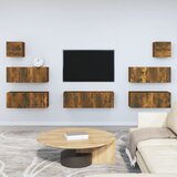  7-dijelni set TV ormarića boja dimljenog hrasta drveni | shoptok.hr