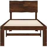  Krevet s uzglavljem ROSTOCK Tamno smeđa 90 x 190 cm | shoptok.hr