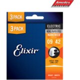  ŽICE ZA EL GITARU ELIXIR 009/42 Nanoweb 3 Pack | Eponuda.ba