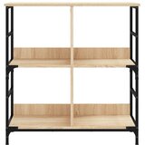  Polica za knjige boja hrasta 78,5x33x82 cm konstruirano drvo | Eponuda.ba