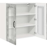 vidaXL Stenska kuhinjska omarica z vrati Betonsko siva 80 x 31 x 80 cm | Shoptok.si