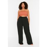 Trendyol Curve Black Pleated Woven Trousers Cijene