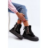 Boto High Top Women's Sneakers on Chunky Platform Black Wonise | shoptok.hr