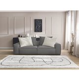 Bobochic Paris Siva sedežna garnitura iz umetnega usnja 260 cm Boheme – | Shoptok.si