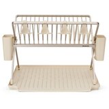 Brabantia Bež metalni dvoetažan ocjeđivač za posuđe 42x51 cm – | shoptok.hr