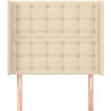  Uzglavlje s ušima krem 83x16x118/128 cm od tkanine | shoptok.hr
