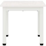  Klubska miza Bela 40 x 40 x 36 cm Masivno borovo les, (5000107353) | Shoptok.si