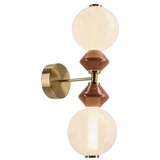  LED zidna lampa FLORES 2xLED/5W/230V zlatna/braon | Eponuda.com