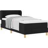 vidaXL Box Spring krevet s madracem Crna 100x200 cm Tkanina Cijene