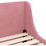  Krevet za djecu s uzglavljem Ružičasta 90 x 200 cm Baršun | shoptok.hr