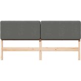  Tapecirani uzglavlje s uzglavljem Smeđa i svijetlosiva 180 cm | shoptok.hr