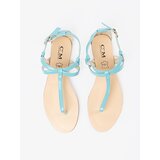 Shelvt Women's blue sandals in flip-flop style | ePonuda.com