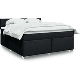  Krevet s oprugama i madracem crni 180x200 cm od tkanine | shoptok.hr