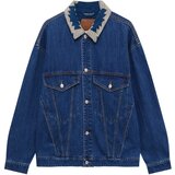 Pull&Bear Prehodna jakna bež / moder denim | Shoptok.si