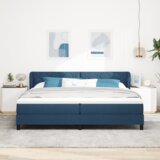 Box Spring Krevet s Madracem Plavi 200x200 cm Tkanina | shoptok.hr