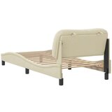 vidaXL Okvir za krevet s uzglavljem krem 90x200 cm od tkanine | shoptok.hr