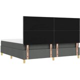  Krevet s opruga kutije Tamno siva 200 x 200 cm tkanina | shoptok.hr