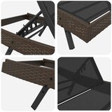  Ležaljka 3 pcs Smeđa 197 x 70 x 82 cm poliratan | shoptok.hr