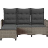 vidaXL vrtna sofa za ležanje s jastucima sivi poliratan obliku slova L | shoptok.hr