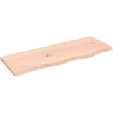 vidaXL Stenska polica 80x30x2 cm neobdelana trdna hrastovina Cene
