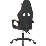  Vrtljiv gaming stol črno in oranžno umetno usnje, (20699327) | Shoptok.si
