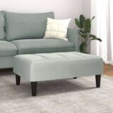  Stolček za noge svetlo siv 77x55x31 cm žamet | Shoptok.si