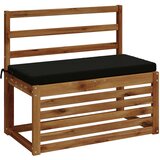  Jastučić za klupu SOEST 100% poliester Crna 80 x 40 x 5 cm Slike