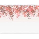  Foto tapeta - Under vegetation - hanging vines of pink leaves on a neutral background 200x140 | shoptok.hr
