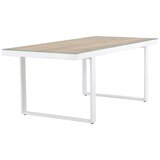 Venture Home Merlo pravokutni vrtni blagovaonski stol 200 &amp;times; 90 cm, bijeli Slike