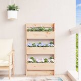 Zidna sadilica s 3 razine 60 x 18,5 x 110 cm masivna borovina | shoptok.hr