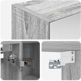  Kupaonski ormar s ogledalom Siva Sonoma 60 x 14,5 x 70 cm | shoptok.hr