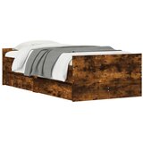  Okvir kreveta s ladicama boja dimljenog hrasta 90 x 190 cm | Eponuda.com
