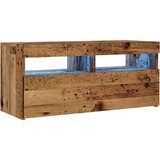 vidaXL TV ormarić LED boja staro drvo 90x35x40 cm konstruirano drvo | shoptok.hr