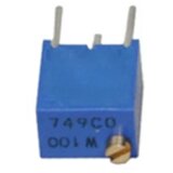 Bourns cermet trim potenciometar, 12 okretaja, 1kΩ, 0,25W, tht, gore, 3266W-1-102L cermet trimer linearno 0.25 w 1 kΩ 4320 ° 1 st. Cijene