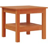  The Living Store Klubska mizica voščeno rjava 45x45x40 cm trdna borovina - Klubska Mizica, (21495604) | Shoptok.si