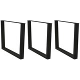  Noge za blagovaonski stol V-oblik 3 kom Crne 100 x (72-73,3) cm Čelik | shoptok.hr
