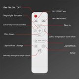 BRILO led prigušiva plafonska lampa frame 2xLED/20W/230V wi-fi tuya + daljinski | Eponuda.com