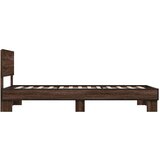  Okvir za krevet smeđi hrast 90x190 cm konstruirano drvo i metal | shoptok.hr