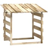 Furnova Pregola s streho 100x90x100 cm impregnirana borovina, (21918695) | Shoptok.si