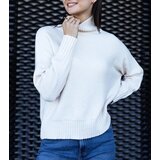  White loose-fit turtleneck Lukana | shoptok.hr