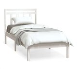  Okvir za krevet bijeli od masivnog drva 90x190 cm jednokrevetni | shoptok.hr