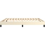  Okvir za krevet s oprugom krem 160x200 cm od umjetne kože | shoptok.hr