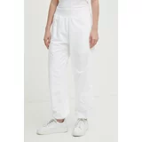Calvin Klein Jeans Spodnji del trenirke bela barva, J20J223273