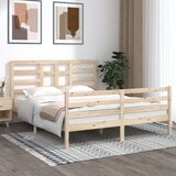  Posteljni okvir iz trdnega lesa 160x200 cm, (20643541) Cene