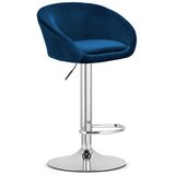  ISTOČNA stolica - tamnoplavi baršun / kromirana baza | shoptok.hr