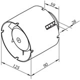  Dalap 41404 - Aksijalni kanalni ventilator 125 SD 24W/230V | Eponuda.com